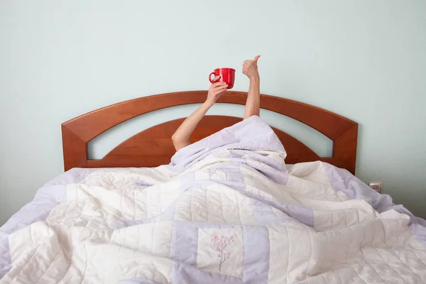 Caffè Mattutino Letto — Foto Stock