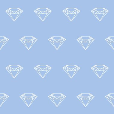 Mavi arkaplanda pırlanta pürüzsüz desen