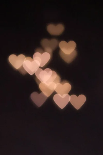 Corazón Borroso Luz Bokeh Fondo Abstracto Superposición —  Fotos de Stock