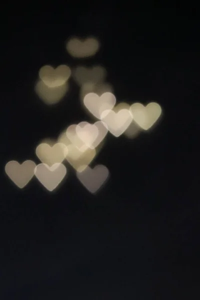 Rozmazání Srdce Bokeh Světlo Abstraktní Pozadí Nebo Překrytí — Stock fotografie