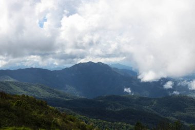 Sabah Chaing Mai, Tayland 'da dağ yeşili manzaralı.