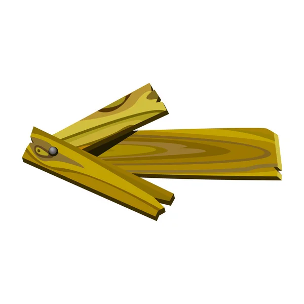 Levá Dřevěná Cesta Ukazatel Vyroben Hrubé Žluté Desky Podobě Šipky — Stockový vektor