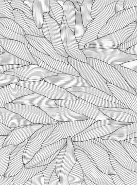 dalga tasarımı siyah beyaz, Soyut Vektör İllüstrasyon