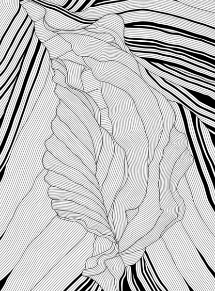 Fond Abstrait Vectoriel Avec Motif Feuille Illustration Vectorielle — Image vectorielle