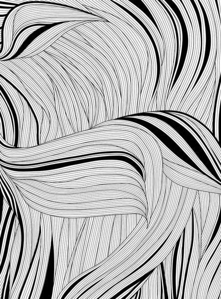 Design Vague Noir Blanc Illustration Vectorielle Abstraite — Image vectorielle
