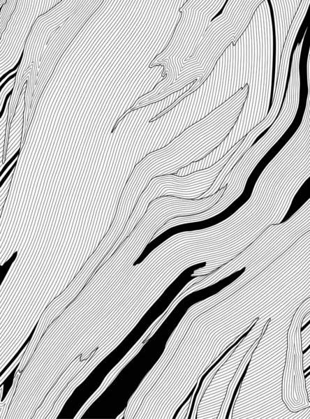 Design Vague Noir Blanc Illustration Vectorielle Abstraite — Image vectorielle