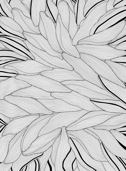 Diseño Ondas Blanco Negro Ilustración Vectorial Abstracta — Vector de stock