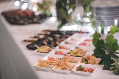 Restorandaki yemeğin ayrıntıları, natürmort.