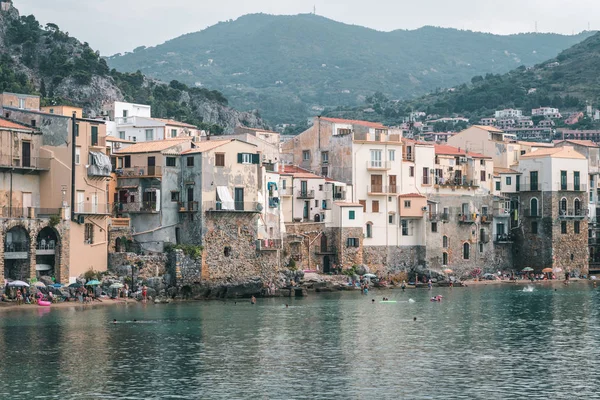 Cefal Sicília Itália Agosto 2019 Turistas Que Visitam Cefal Uma — Fotografia de Stock