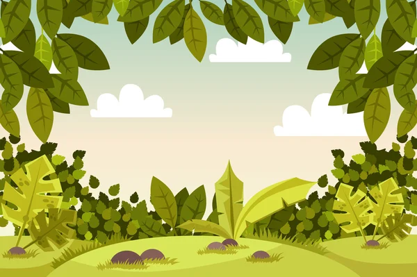 Paisaje natural con espacio de copia — Vector de stock