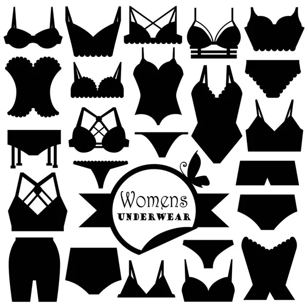 Doodle femmes sous-vêtements — Image vectorielle