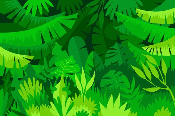 Листя тропічний ліс — стоковий вектор