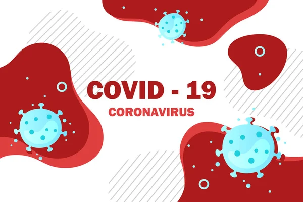 Coronavirus Spread Infection Dangerous Virus Vector Illustration Covid — Stock Vector