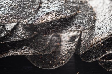 Baharatlı pek çok siyah çipin arka planı