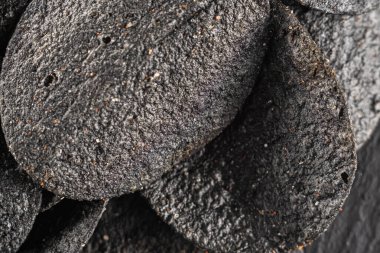 Baharatlı pek çok siyah çipin arka planı