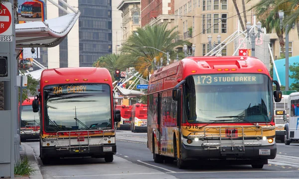 Long Beach Nov 2019 Long Beach Transit Buswa Transportando Pasajeros —  Fotos de Stock