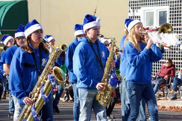Benicia Dec 2019 Unidentified Participants 25Th Annual Christmas Parade Featuring — Stock Photo, Image
