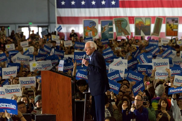 San Jose Mars 2020 Presidentkandidat Bernie Sanders Rallyt San Jose — Stockfoto