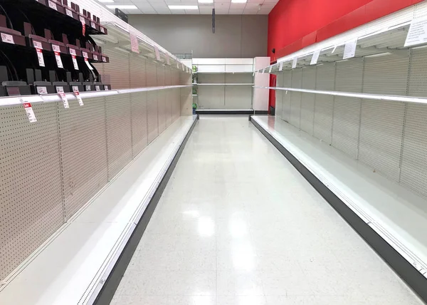 Alameda March 2020 Grocery Store Shelves Emptied Toilet Paper Panic — 스톡 사진