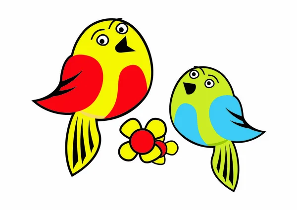 Vector Cartoon Character Sweet Bird Mascot Design Eps Format — Stock Vector