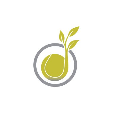 Doğa tenis topu logosu logosu tasarımı için vektör biçimi, tasarım ihtiyaçlarınız, logonuz, illüstrasyonunuz, animasyonunuz vs. için uygun.