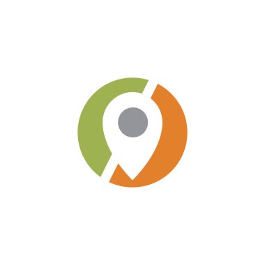 Harita konum logo tasarım biçimi vektörü, tasarım ihtiyaçlarınız, logonuz, illüstrasyon, animasyon, vs. için uygun.