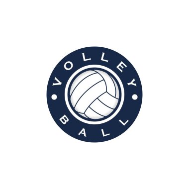Volley topu logosu tasarımı için vektör biçimi, tasarım ihtiyaçlarınız, logonuz, illüstrasyonunuz, animasyonunuz vs. için uygun.