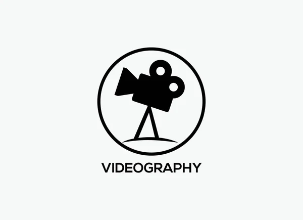 Vector Videography Logo Sign Eps Format Suitable Your Design Needs — Stock Vector