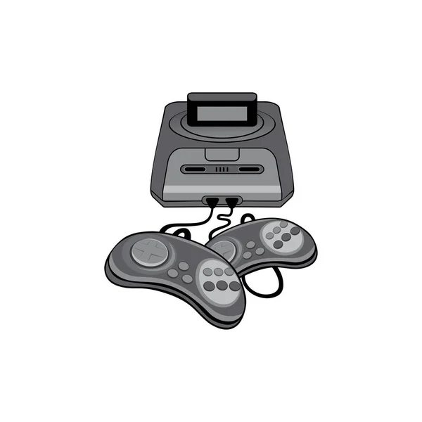 Vector Classic Sega Gioco Console Progettazione Eps Formato Adatto Vostre — Vettoriale Stock
