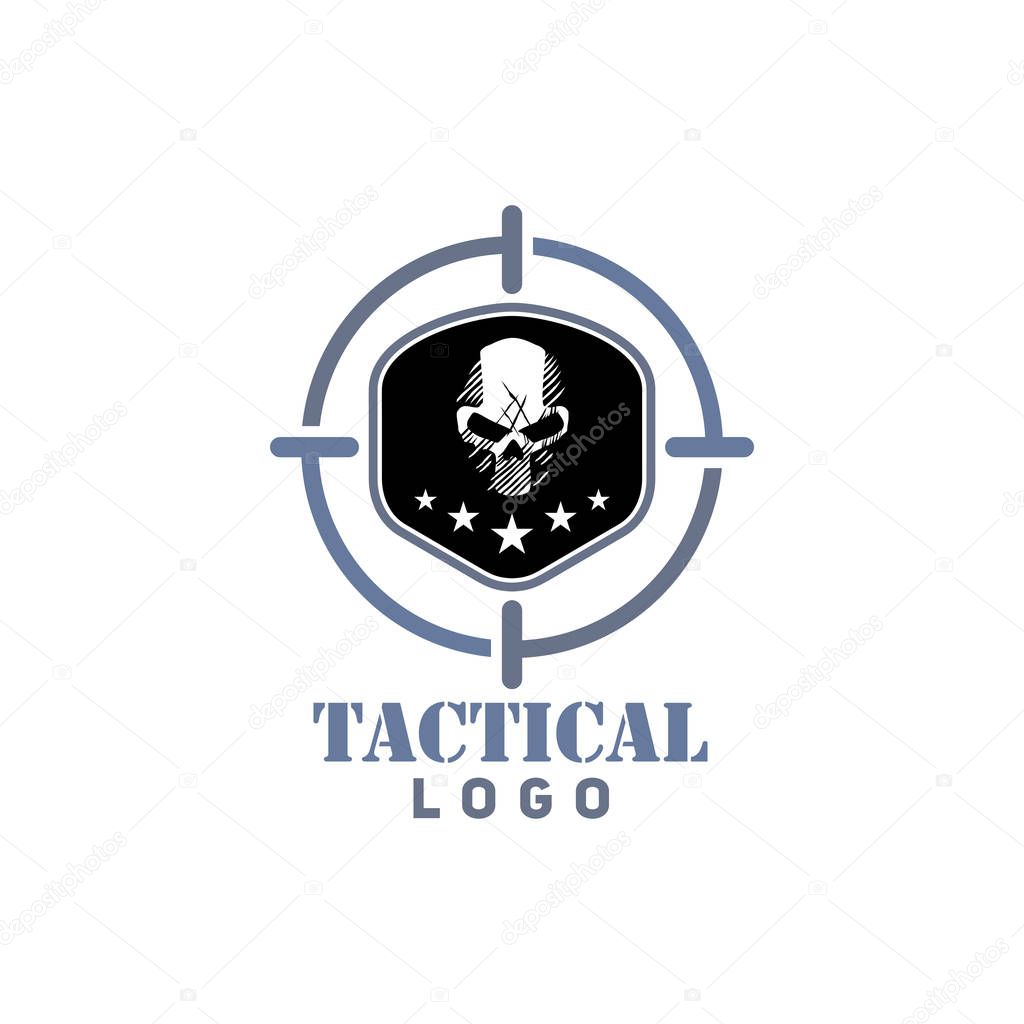 Vector of urban tactical survival skull logo design eps format, suitable for your design needs, logo, illustration, animation, etc.