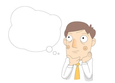 Ofis çalışanı erkek karakter