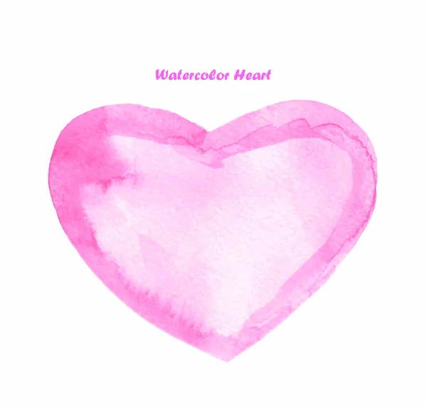 Watercolor heart love — Stock Vector