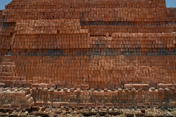 May 2009 Brick Making Furnace Made Bricks Ale Phata District — 图库照片