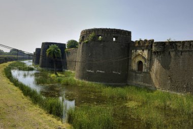 11 Kasım 2011 'de Ahmednagar Kalesi' ne duvar örüldü - Kale Ahmed Nizam Şah-Maharashtra INDI tarafından inşa edildi