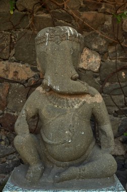 13-Kasım-2010 Heykel Müzesi Daulatabad Kalesi, Aurangabad, Maharashtra, Hindistan.