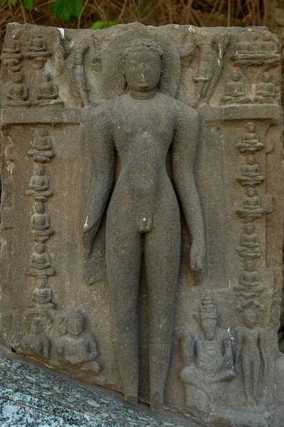 Nov 2010 Sculpture Extérieur Musée Fort Daulatabad Aurangabad Maharashtra Inde — Photo