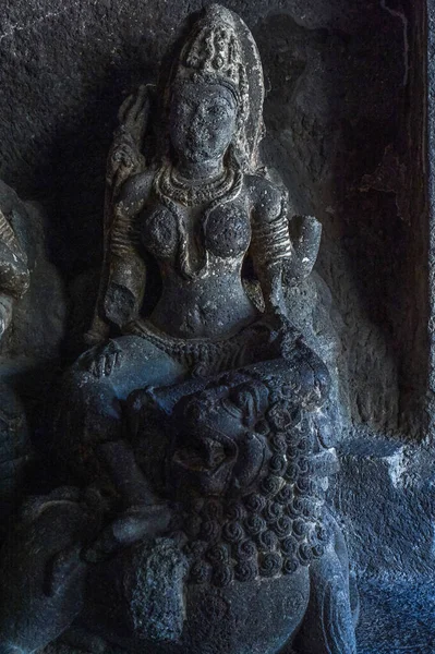 Nove 2011 Skulptur Kailash Tempel Ellora Grotta Aurangabad Maharashtra Indi — Stockfoto