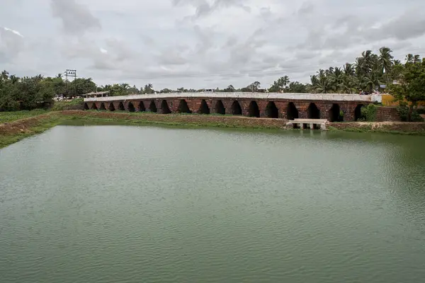 Jul 2007 Vintage Batu Gila Athara Nala Ditujukan Lubang Jembatan — Stok Foto