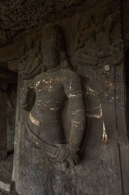 22-sep-2012-Aurangabad Mağaraları Budist Tapınakları 6 ve 7. yüzyıl. Aurangabad şehrinde, Maharashtra INDIA