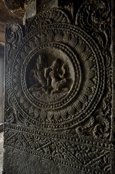 Sep 2012 Aurangabad Grottor Buddhist Helgedomar Och Århundradet Vid Staden — Stockfoto