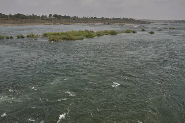 Červen 2012 Řeka Narmada Poblíž Rajpipla Gujarat India Asia — Stock fotografie