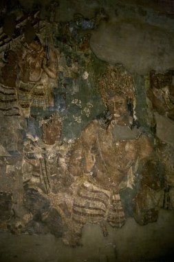 Vajarapani 'nin resmi 1Ajanta Mağarası' nda Aurangabad Maharashtra Hindistanı yakınlarında