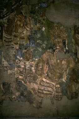 Vajarapani 'nin resmi 1Ajanta Mağarası' nda Aurangabad Maharashtra Hindistanı yakınlarında
