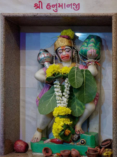 Ago 2019 Shree Hanumanji Maruti Idol Pequeño Templo Ghatkopar Mumbai —  Fotos de Stock