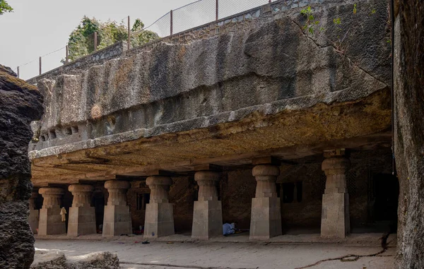 Mar 2019 Jogeshwari Rock Cut Cave Mumbai Picture Showing Pillared — 스톡 사진