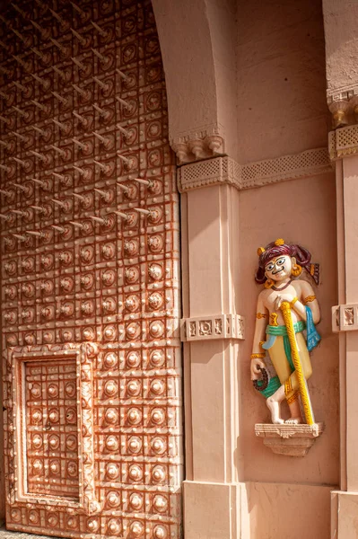 Jun 2012 Dwarpal Puerta Protectora Shree Swaminarayan Mandir Muli Saurashtra —  Fotos de Stock