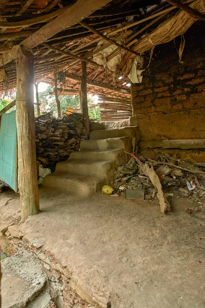 Jun 2015 Stairs Going Backyard House Magot Village Yellapur Uttara — Stock Photo, Image