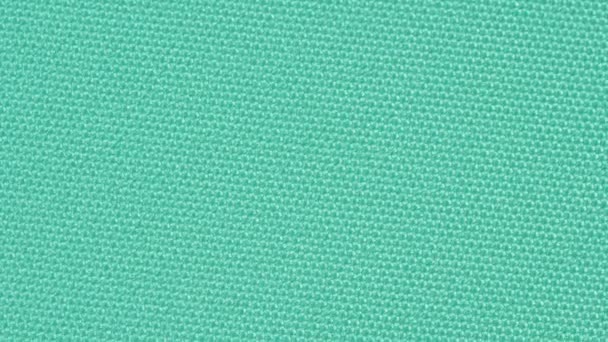 Fond textile - imperméable en polyester bleu clair. Poussée macro . — Video