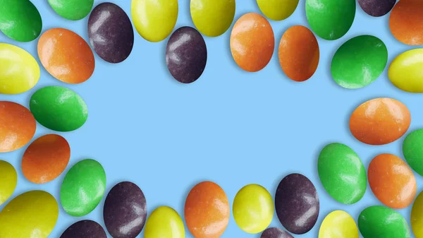 Fondo Colorido Huevos Pascua —  Fotos de Stock