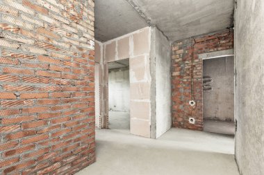 dekorasyon olmadan dairenin iç